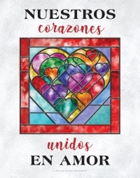 Nuestros corazones unidos en amor—El poster temático de The Way International de 2021-2022 en español