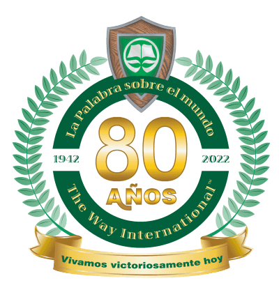 The Way International 80th Anniversary logo (Spanish)